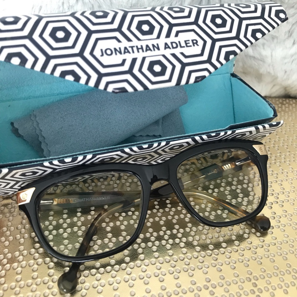 Jonathan Adler black Reading glasses prescription